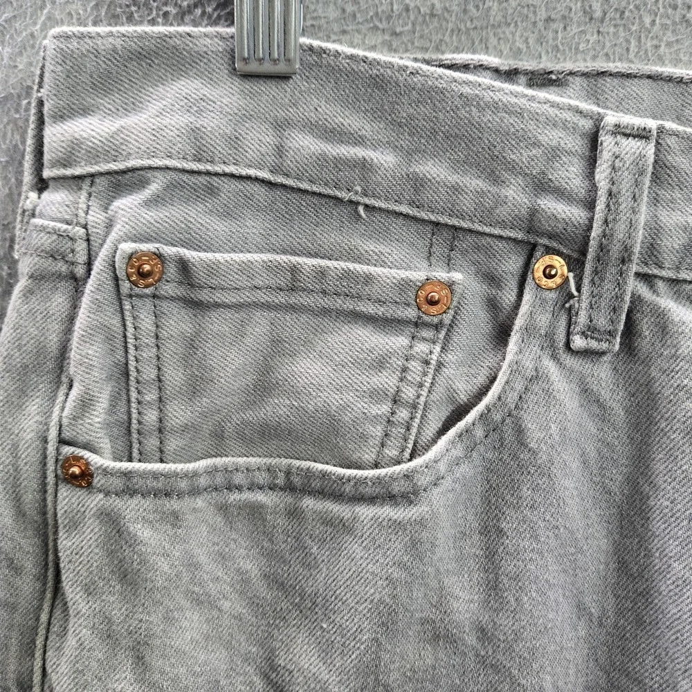 Levi's 501 Men Jeans 40X32 Gray Denim Original Fit Straight Leg 30